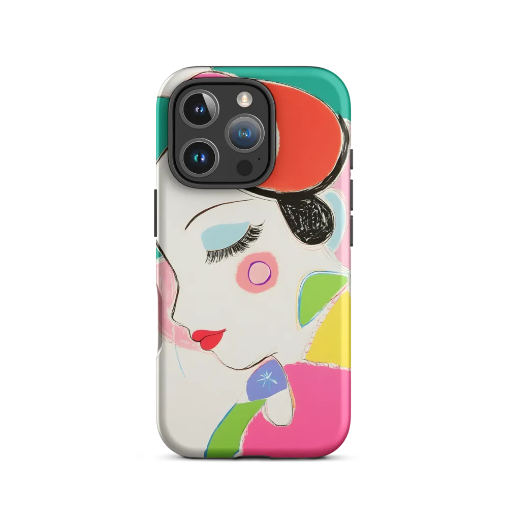 Whimsical Portrait in Colorful Abstraction
