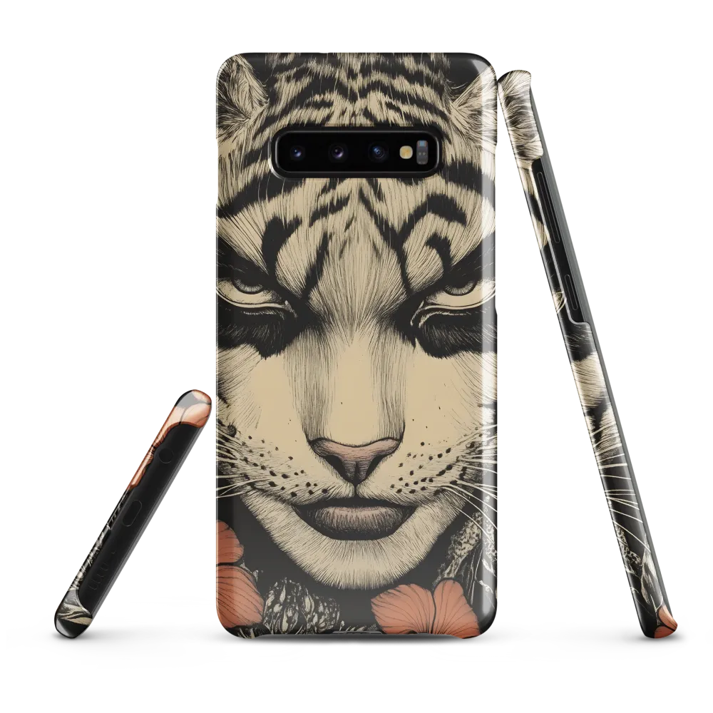 Feline Majesty: The Human-Leopard Connection | Phone Case |  S10 Plus | Snap Case | Glossy