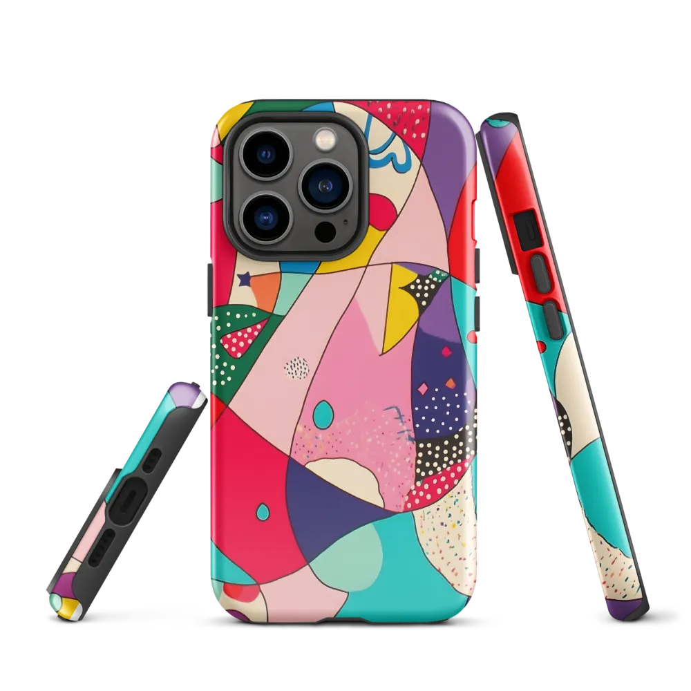 Playful Geometry in Color | Phone Case |  13 Pro | Tough Case | Glossy