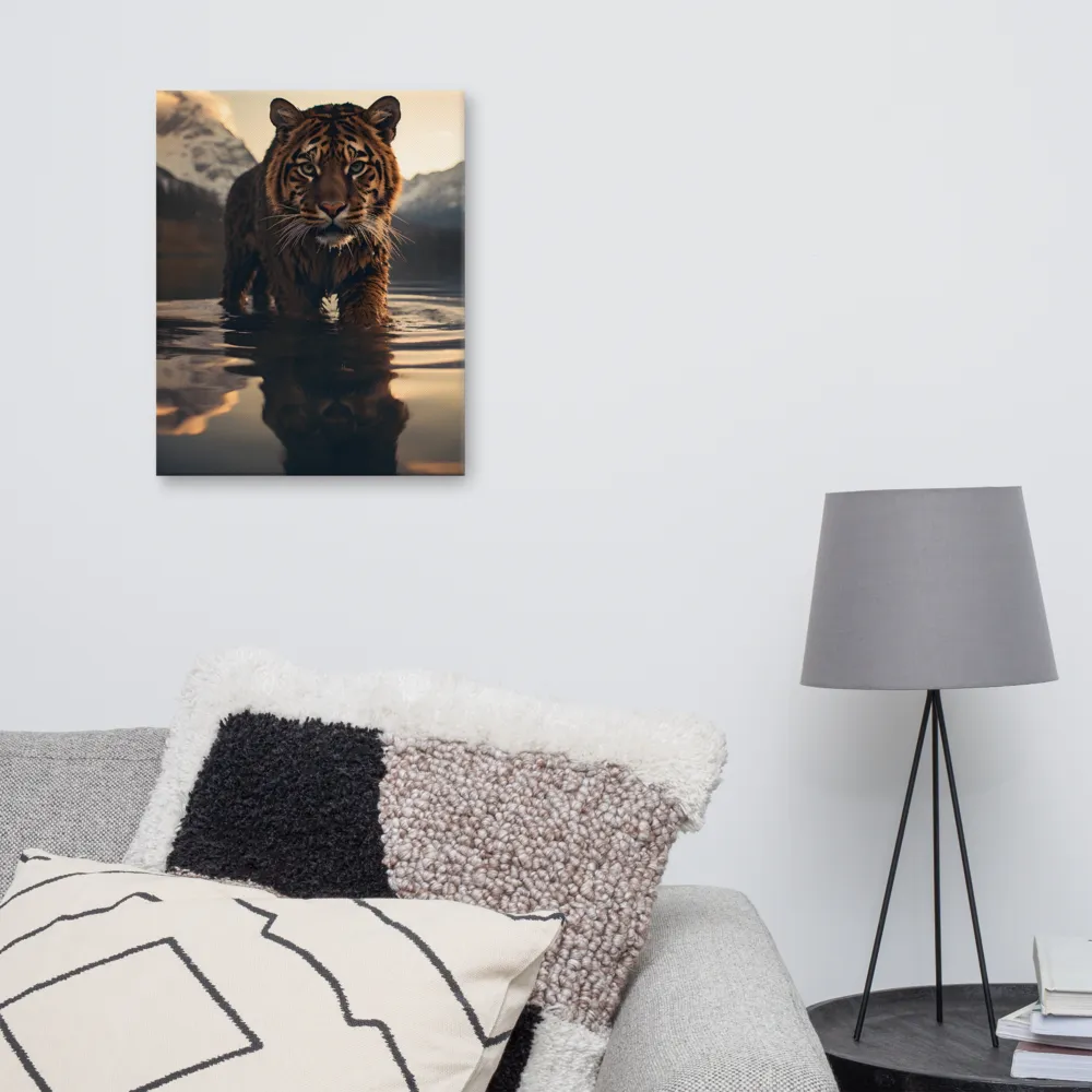 Majestic Reflection: The Tiger's Domain