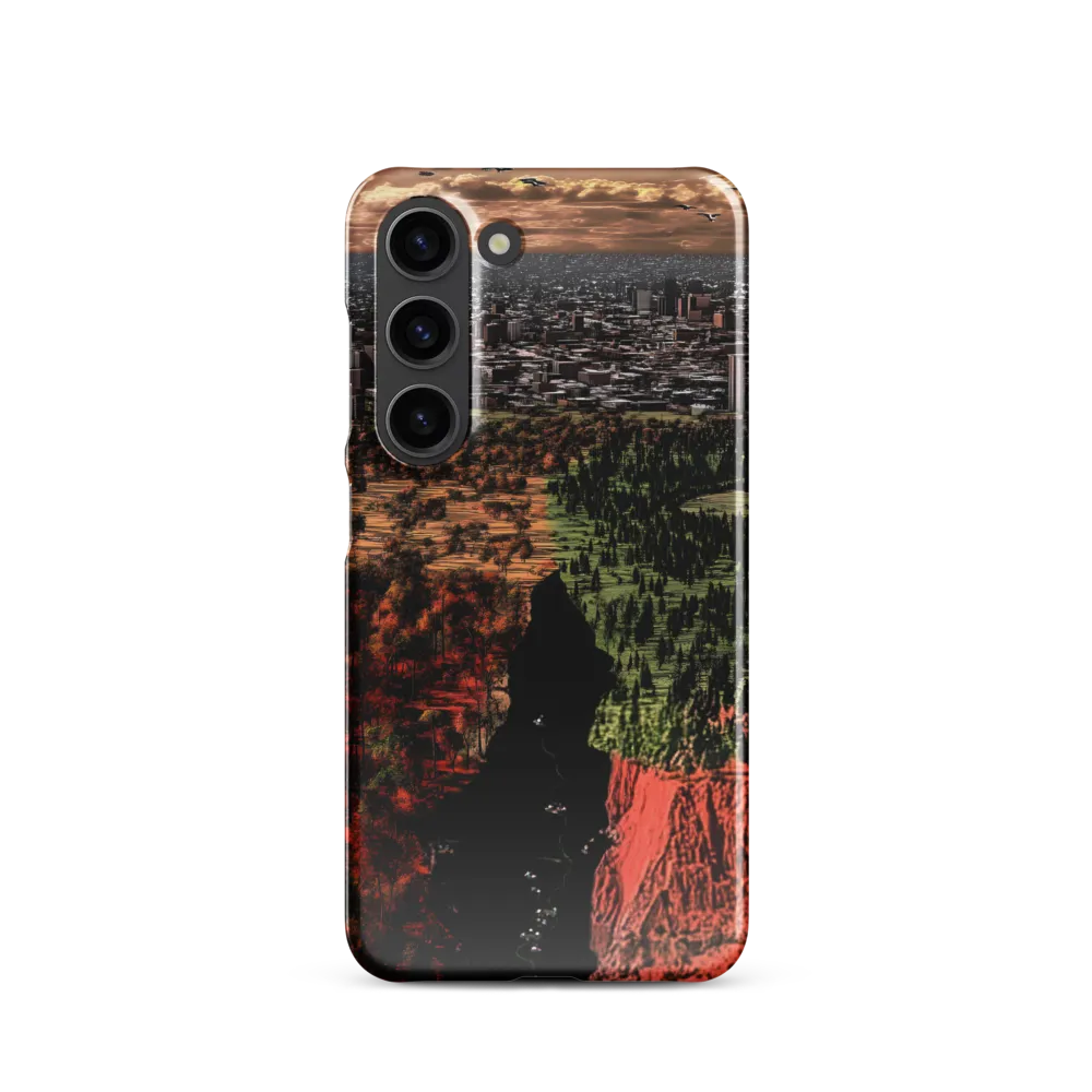 Harmony and Dissonance: A Landscape of Contrasts | Phone Case |  S23 | Snap Case | Glossy
