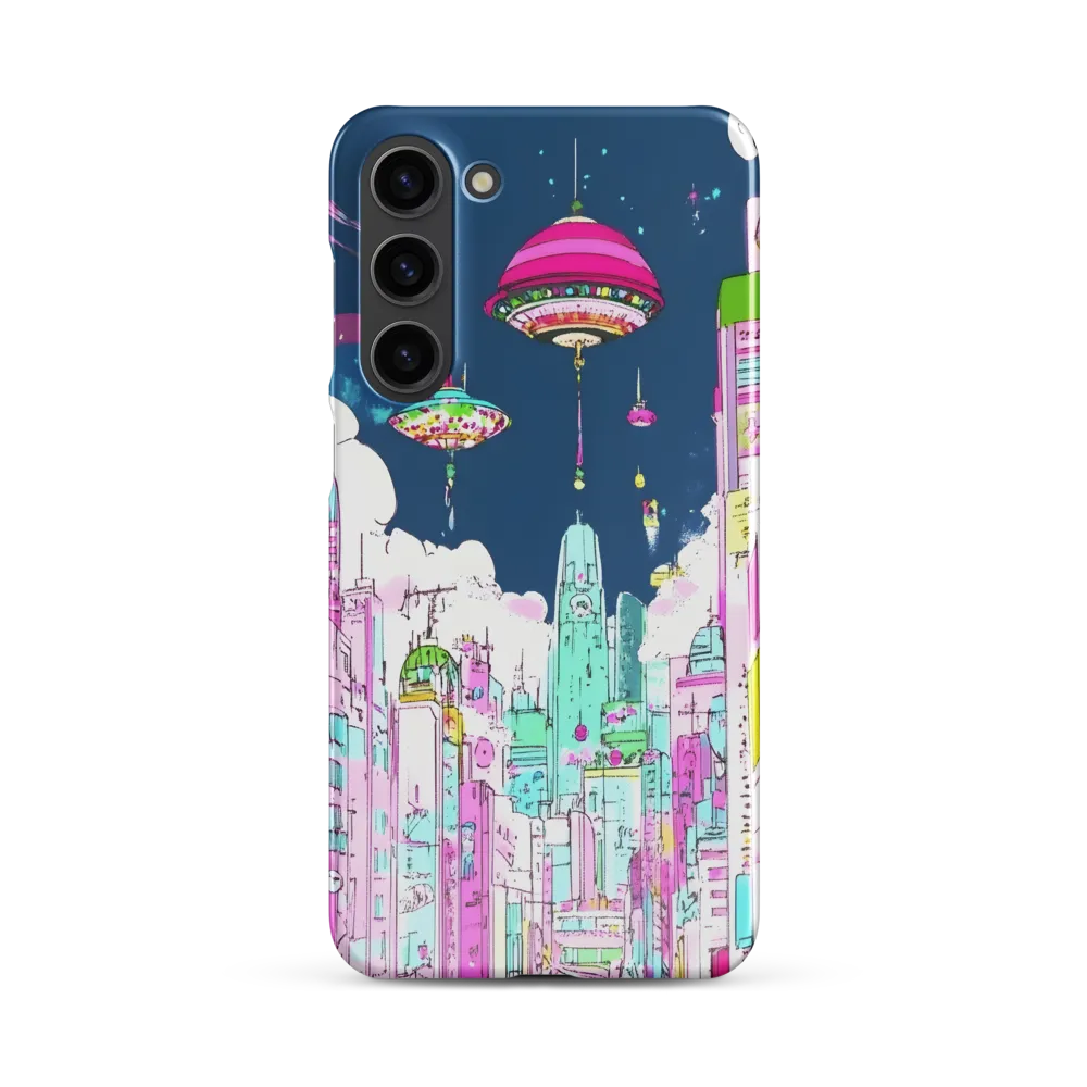 Futuristic Cityscape with Floating Structures