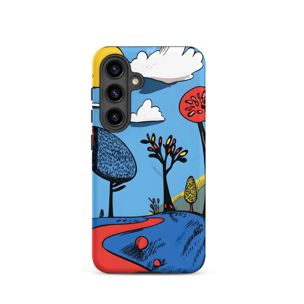 Whimsical Pathways Through a Colorful Landscape