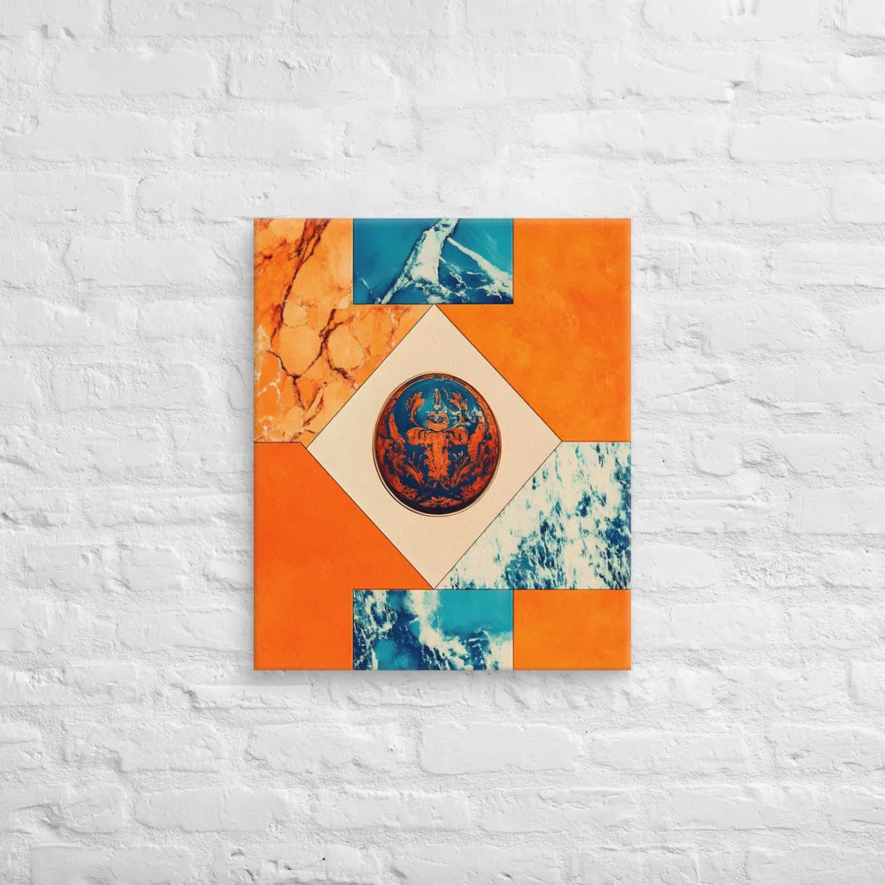 Harmonious Encounters: Abstract Geometry | Canvas | 20″×24″