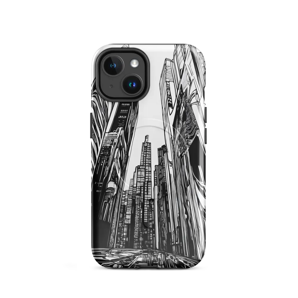 Urban Echoes: A Line Art Journey