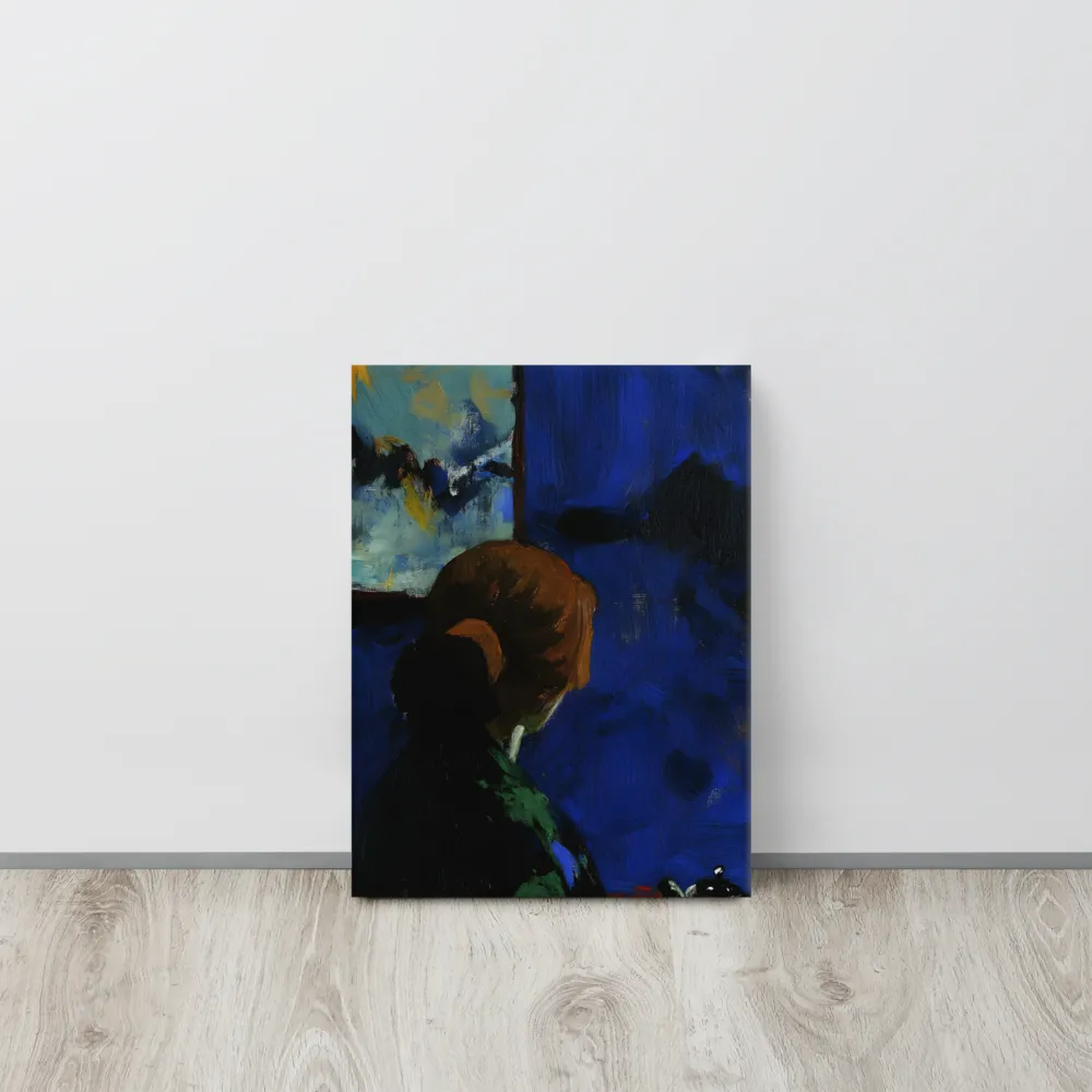 Contemplation Under the Night Sky | Canvas | 12″×16″