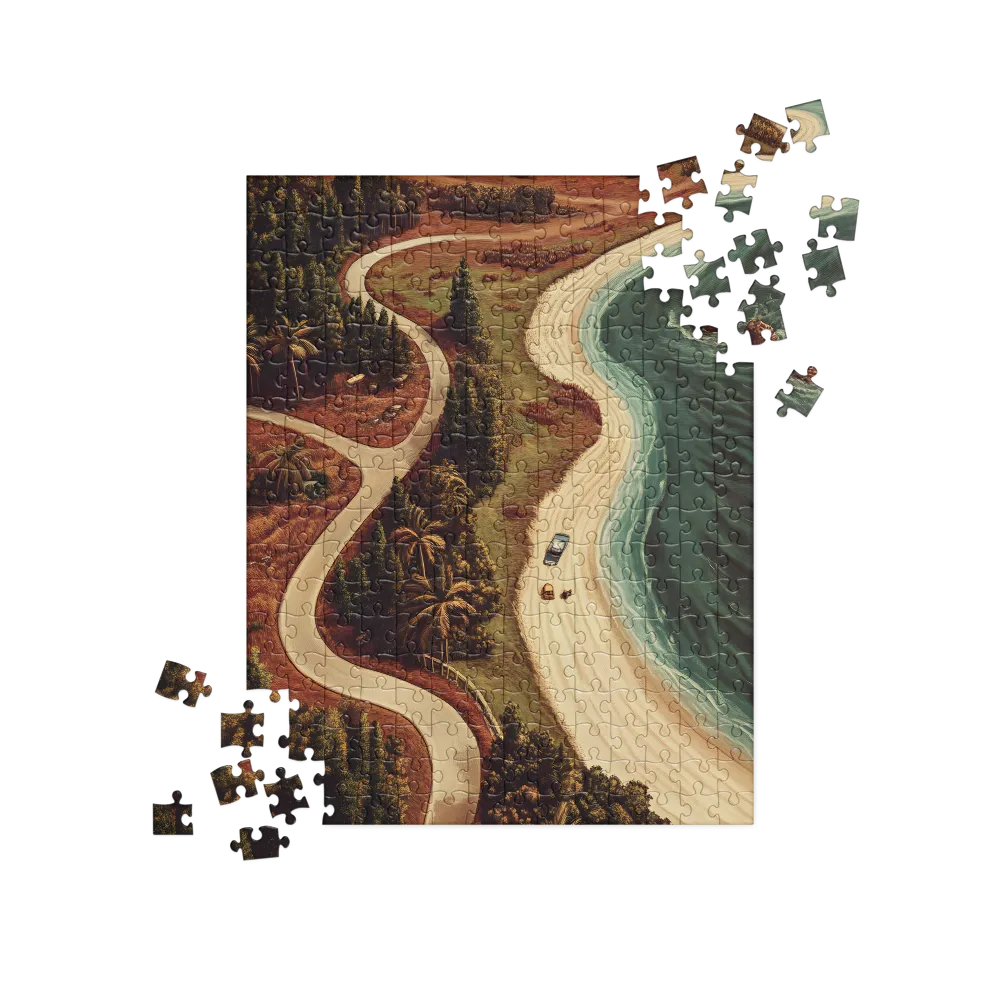 Winding Serenity: A Coastal Journey | Jigsaw Puzzle | 252/520 pieces