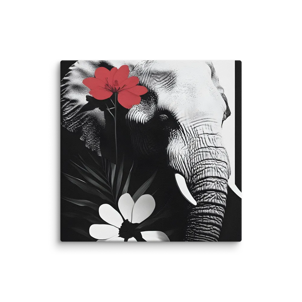 Elephant Harmony | Canvas | 8″×8″
