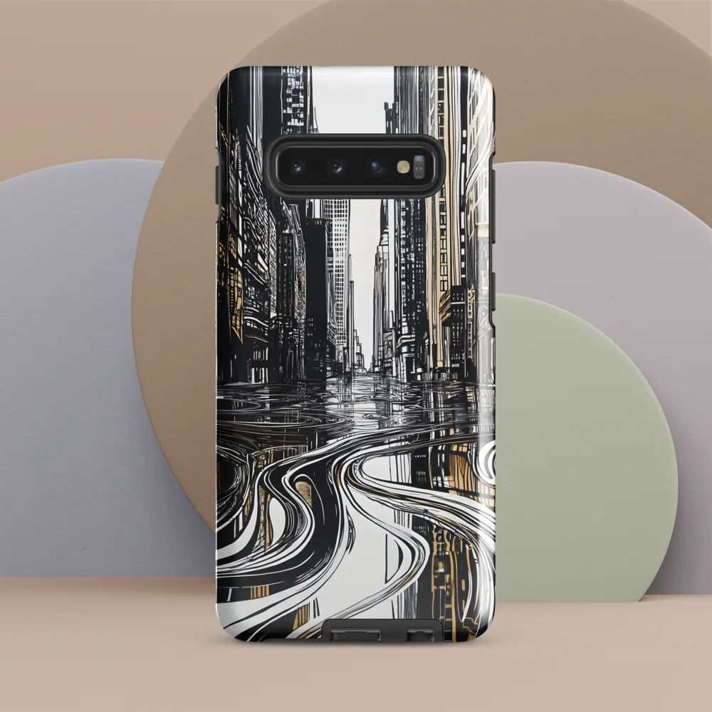 Urban Serenity: Reflections of Isolation | Phone Case |  S10 Plus | Tough Case | Glossy