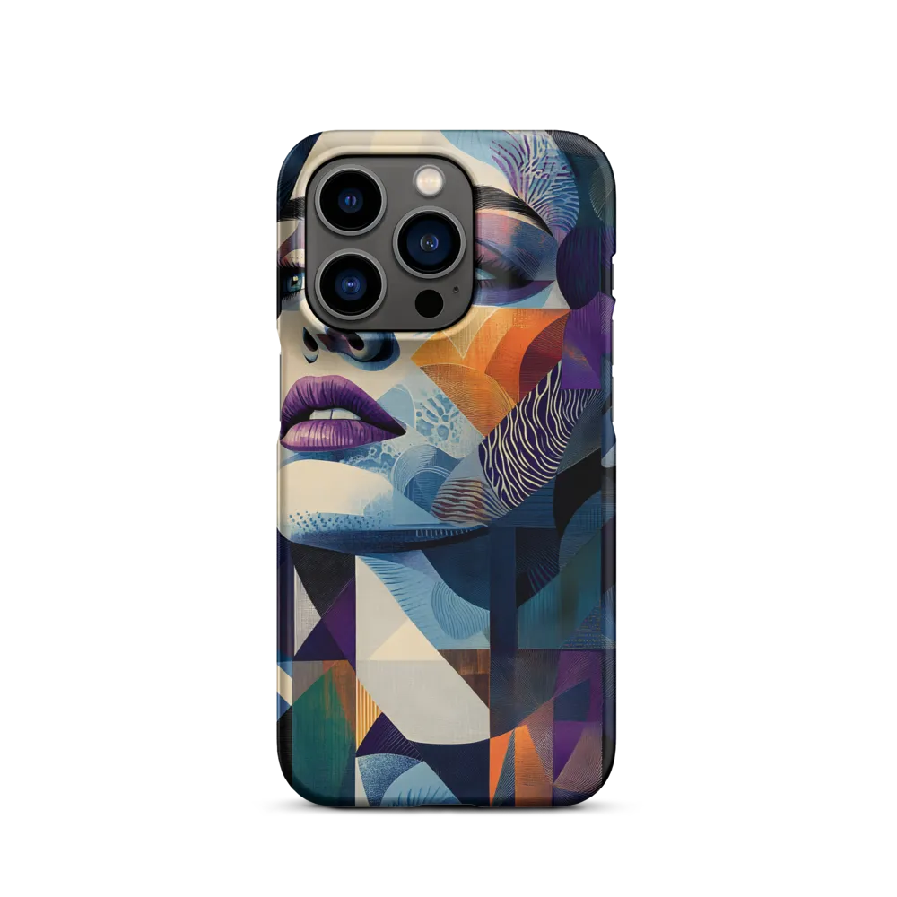 Fragmented Mystery: A Modern Portrait | Phone Case |  14 Pro | Snap Case | Matte