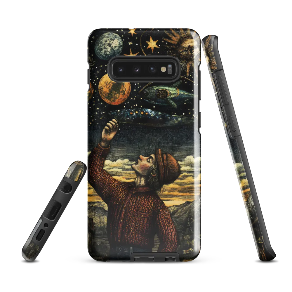 Cosmic Curiosity: A Journey Beyond Earth | Phone Case |  S10 Plus | Tough Case | Glossy