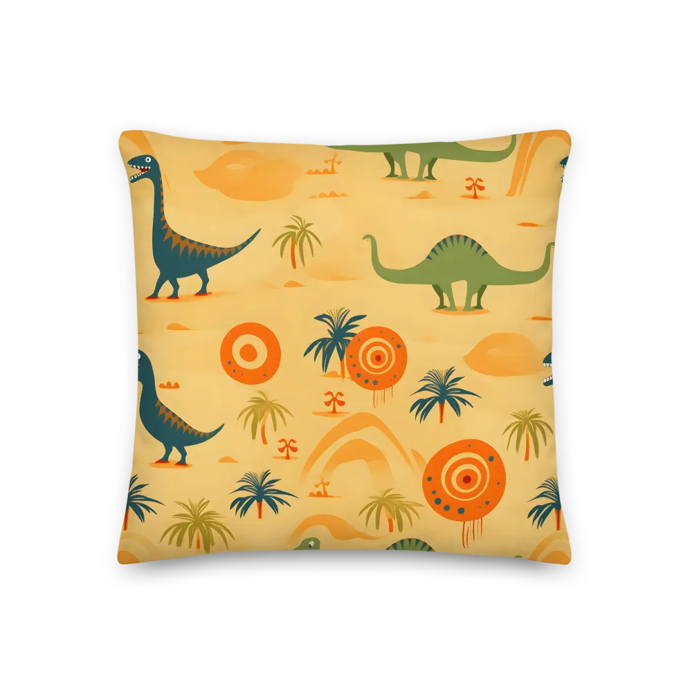 Prehistoric Playtime | Pillow | 18″×18″