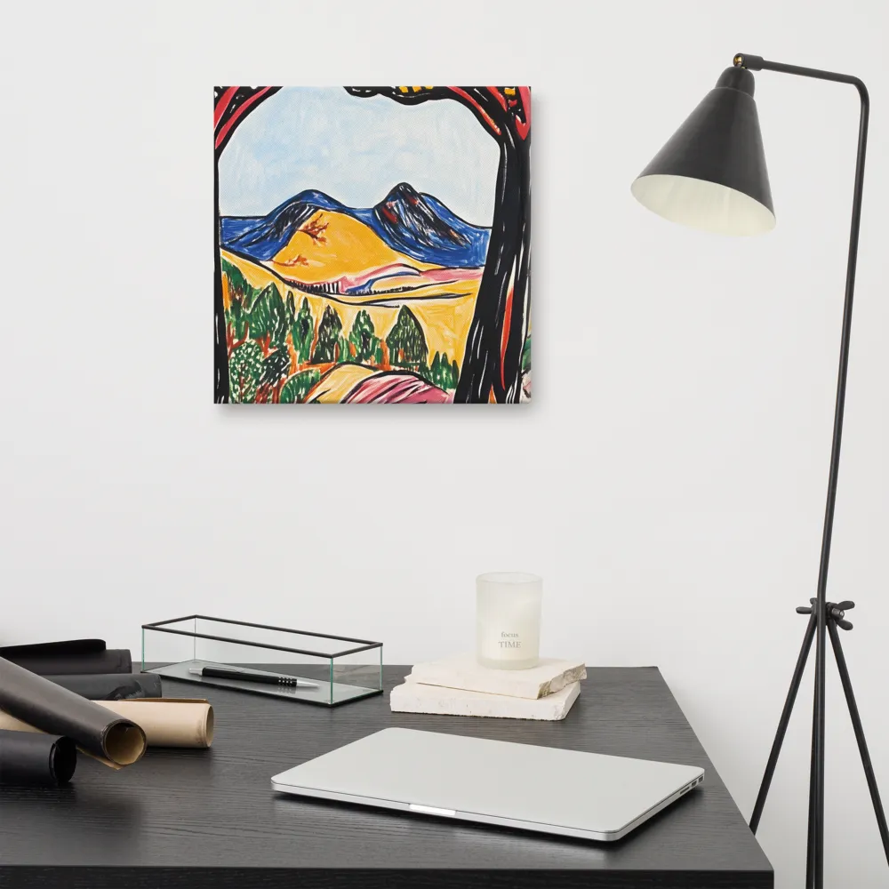 Vibrant Nature's Embrace | Canvas | 16″×16″