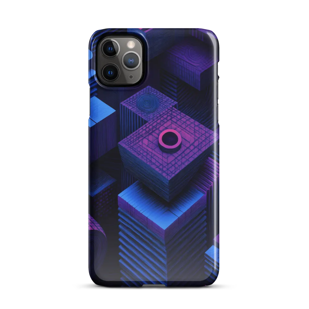 Geometric Dreams in Blue and Purple | Phone Case |  11 Pro Max | Snap Case | Glossy