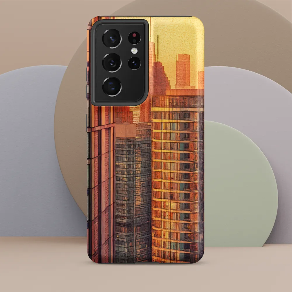 Urban Serenity at Sunset