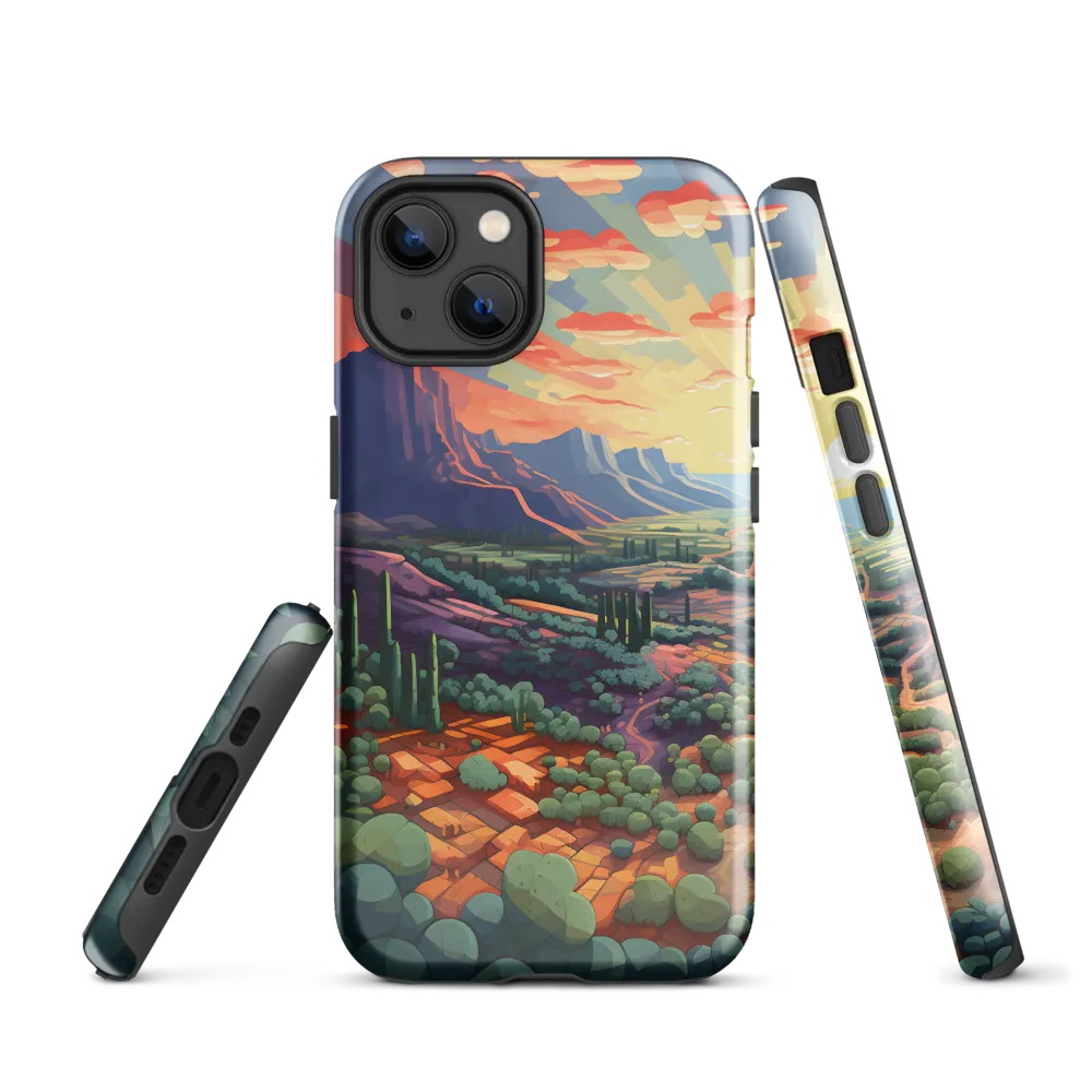 Desert Serenity at Dusk | Phone Case |  13 | Tough Case | Glossy