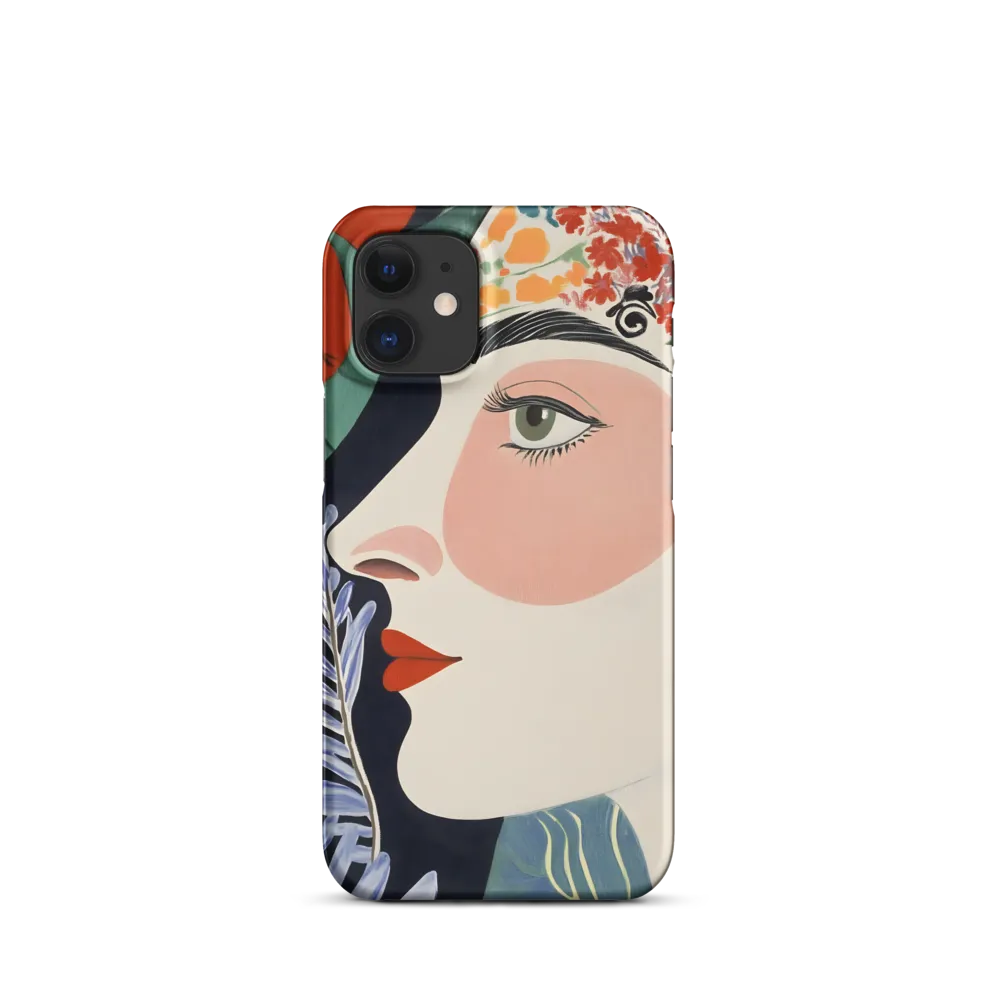 Floral Serenade: A Modern Portrait