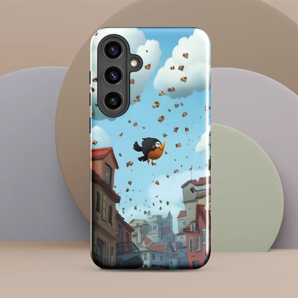 A Whimsical Flight Through Bread and Sky