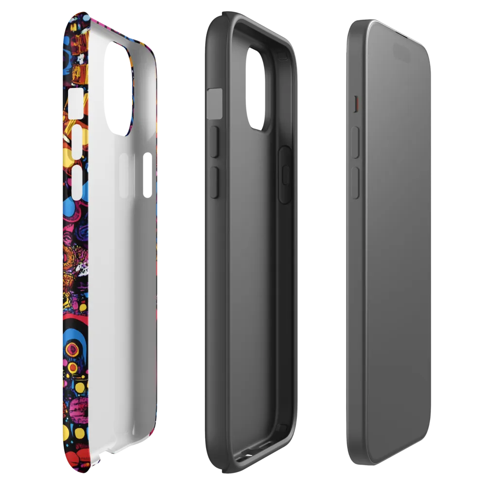 Whimsical Mandala Symphony | Phone Case |  15 Plus | Tough Case | Matte
