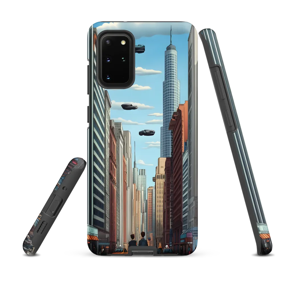 Futuristic Stroll through the Urban Skyline