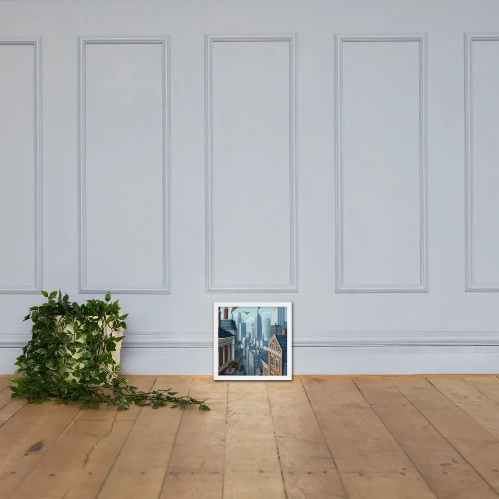 Urban Symphony | Poster with White Frame | 12″×12″