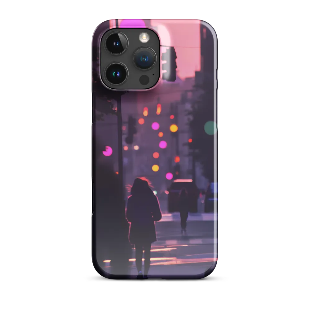 City Silhouettes at Dusk | Phone Case |  16 Pro Max | Snap Case | Glossy