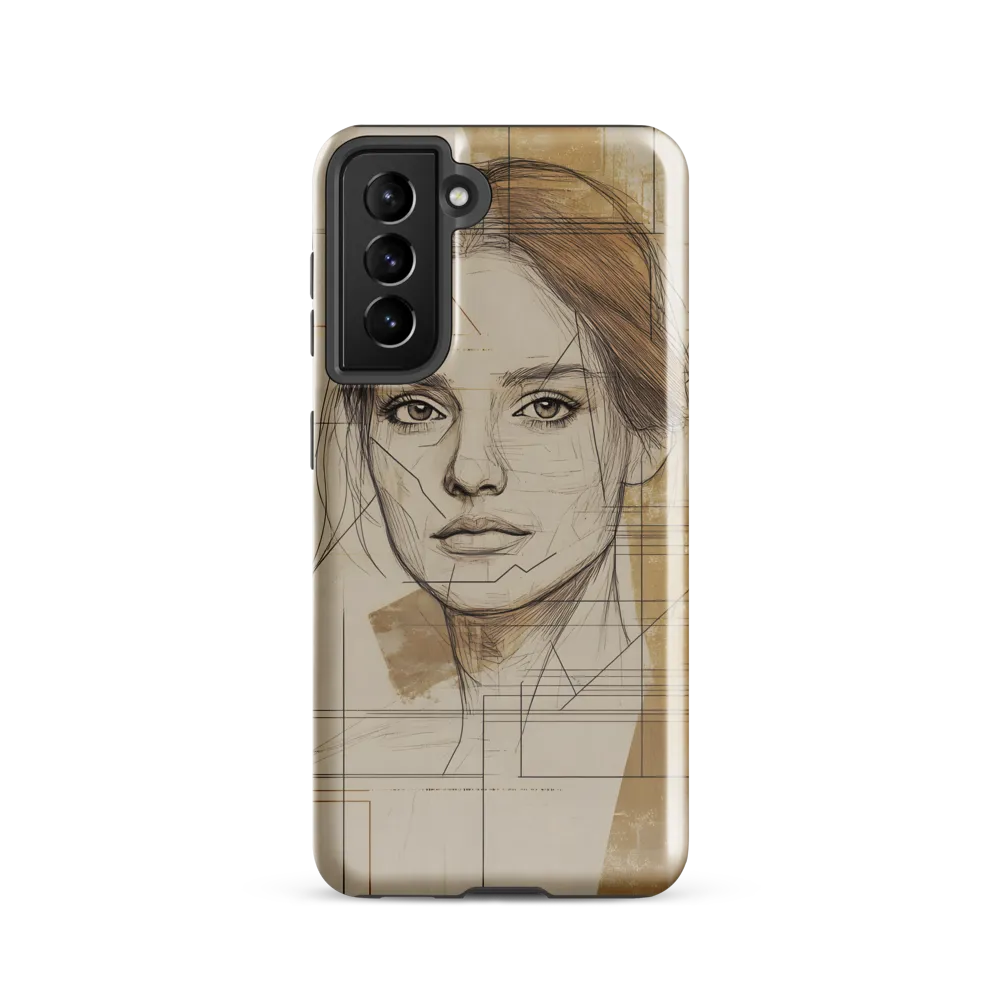 Geometric Elegance: A Modern Portrait
