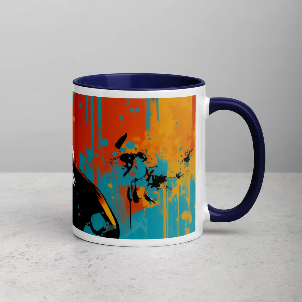 Dynamic Antelope in Vivid Abstract
