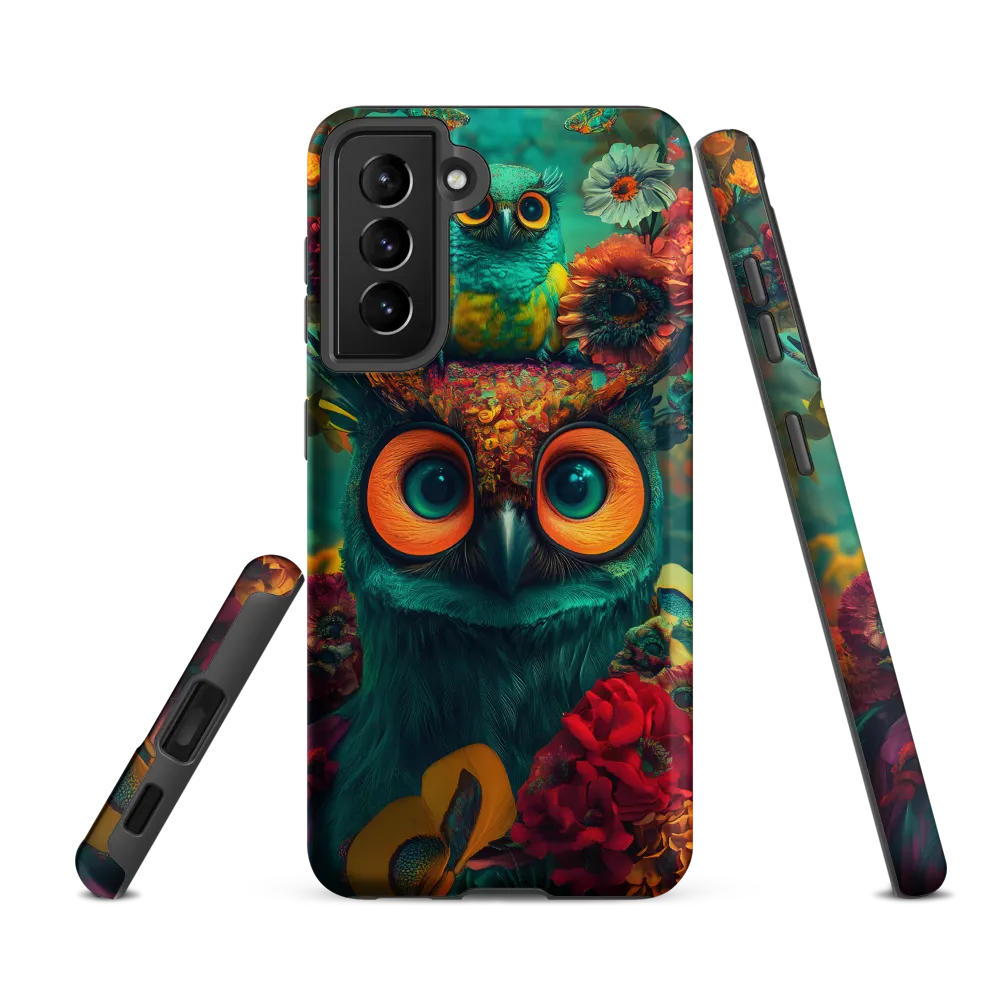 Majestic Harmony: The Floral Owl