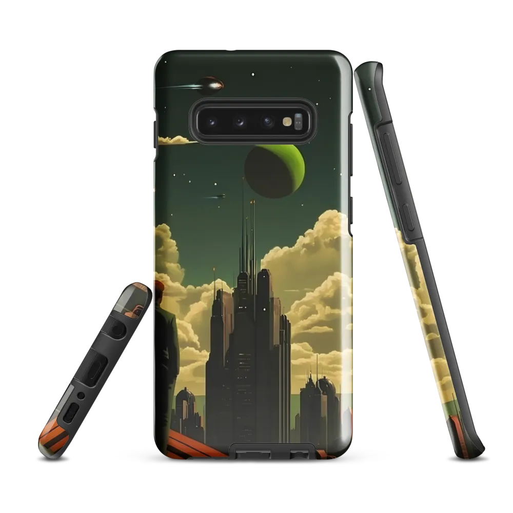 Gaze of Tomorrow: A Futuristic Vision | Phone Case |  S10 Plus | Tough Case | Glossy