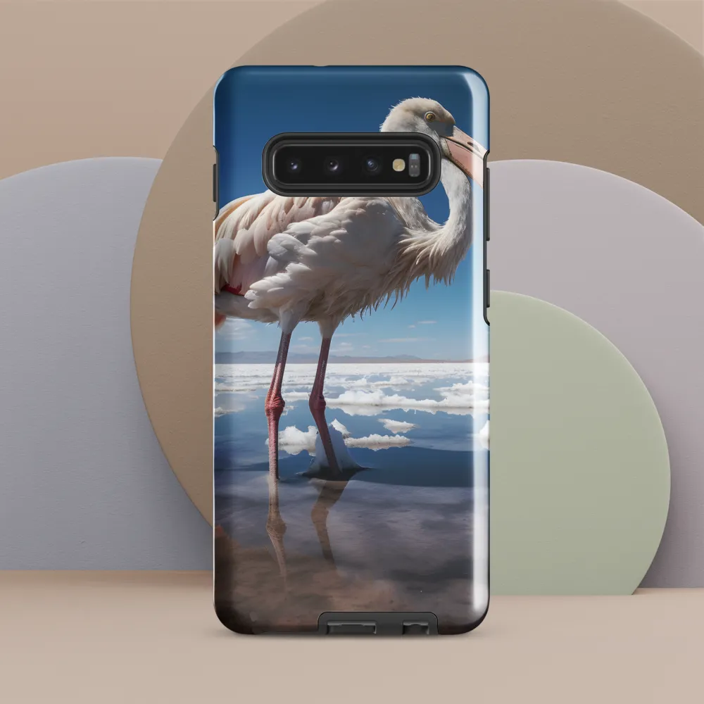 Graceful Solitude of a Flamingo | Phone Case |  S10 Plus | Tough Case | Glossy