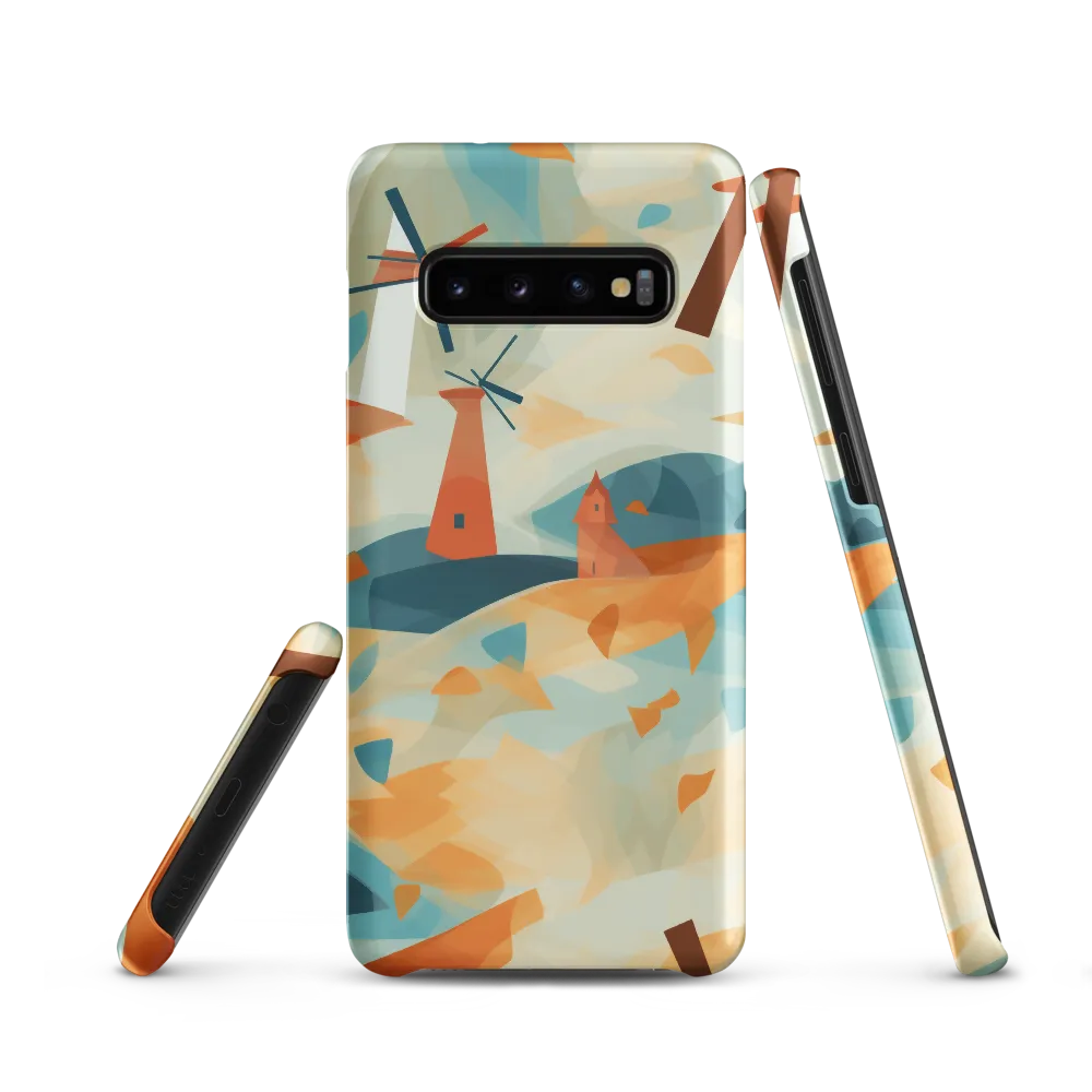 Whimsical Windmills in a Tranquil Landscape