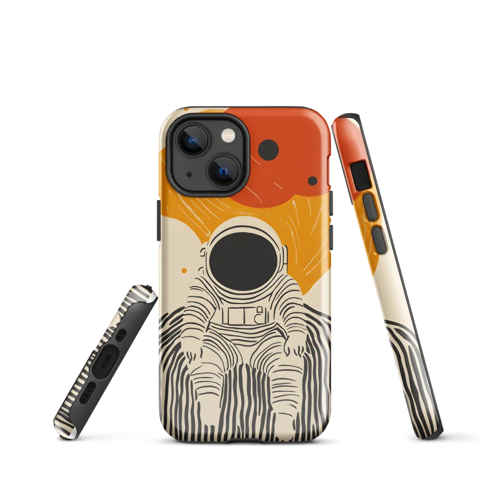 Astronaut in Cosmic Thoughts | Phone Case |  13 mini | Tough Case | Glossy