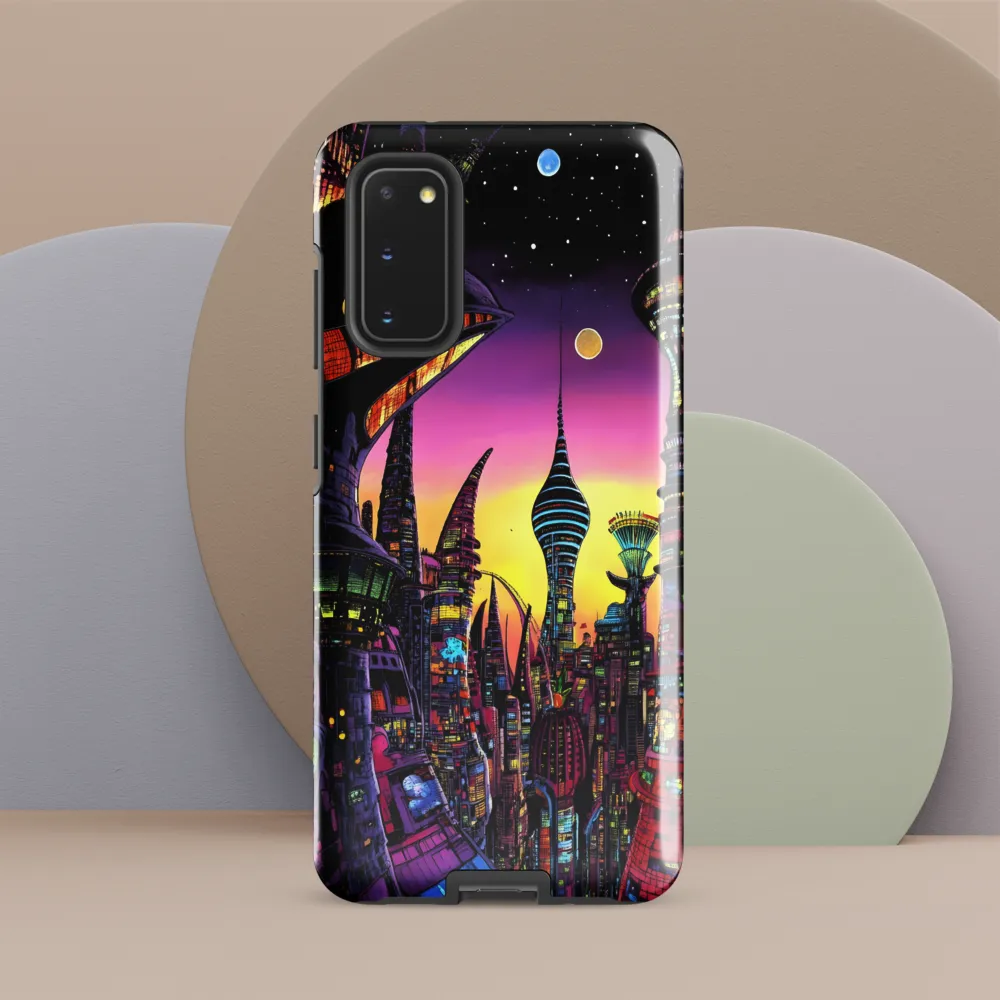 Futuristic Cityscape at Dusk