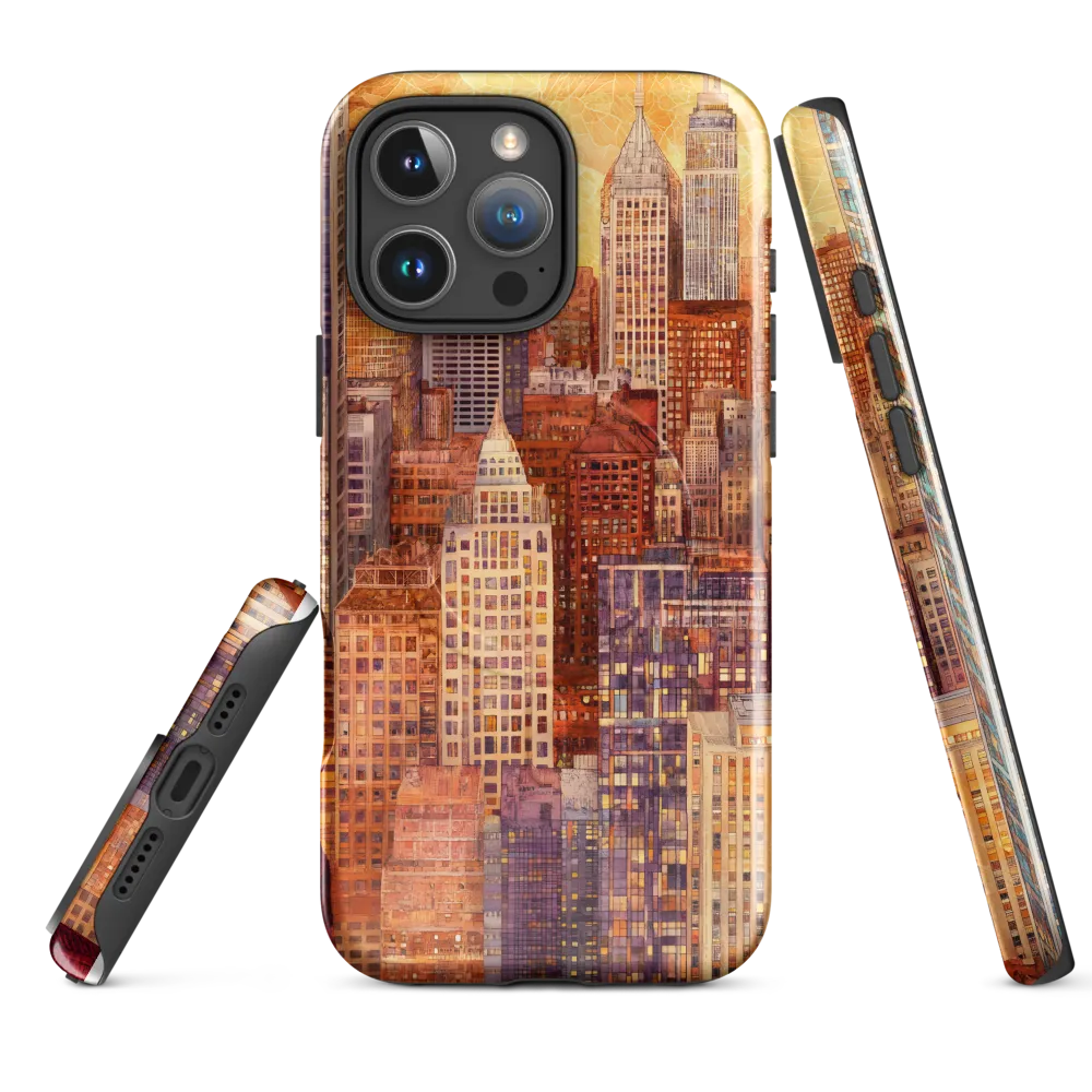 Golden Hour Over the City | Phone Case |  16 Pro Max | MagSafe® Tough Case | Glossy