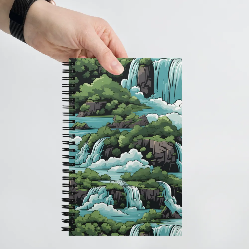 Harmonious Cascades | Spiral Notebook