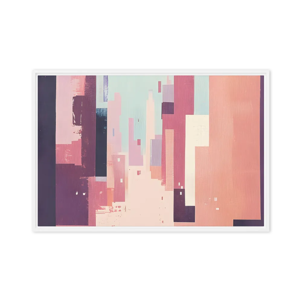 Tranquil Cityscape | Canvas with White Frame | 24″×36″