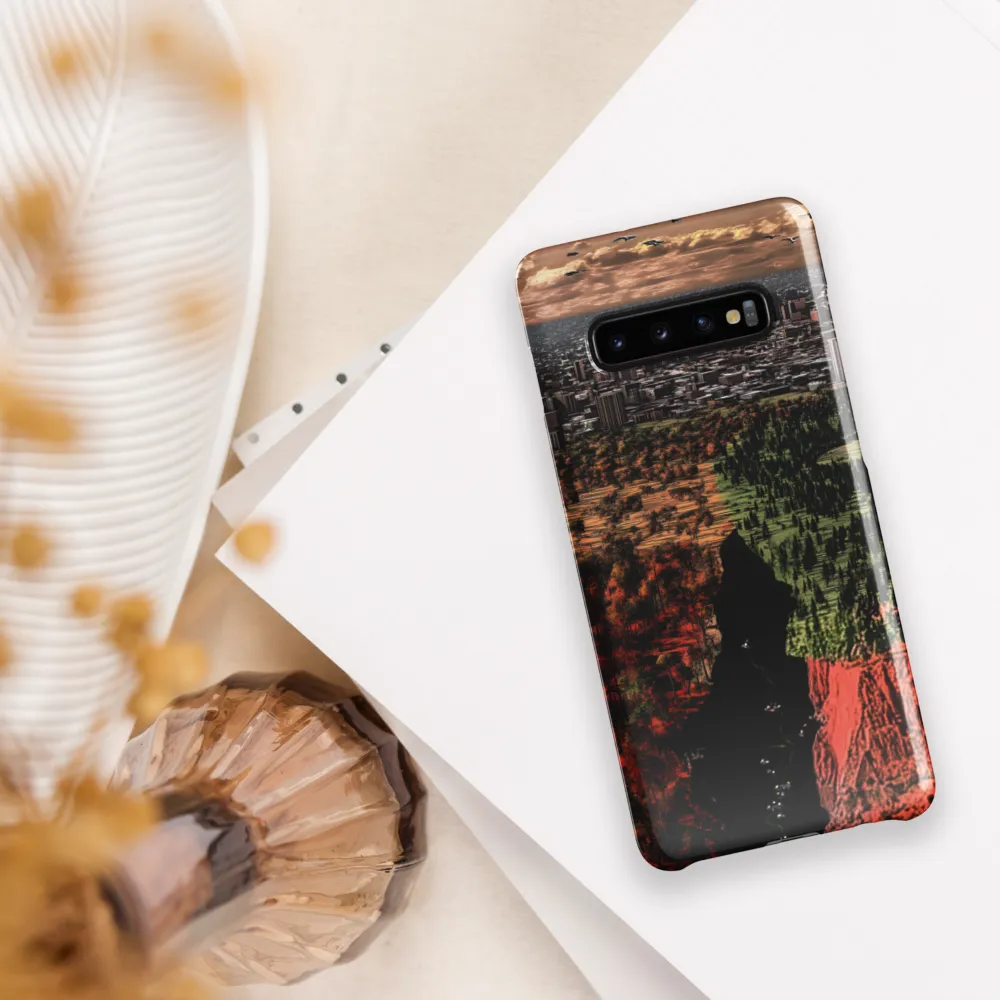 Harmony and Dissonance: A Landscape of Contrasts | Phone Case |  S10 Plus | Snap Case | Glossy