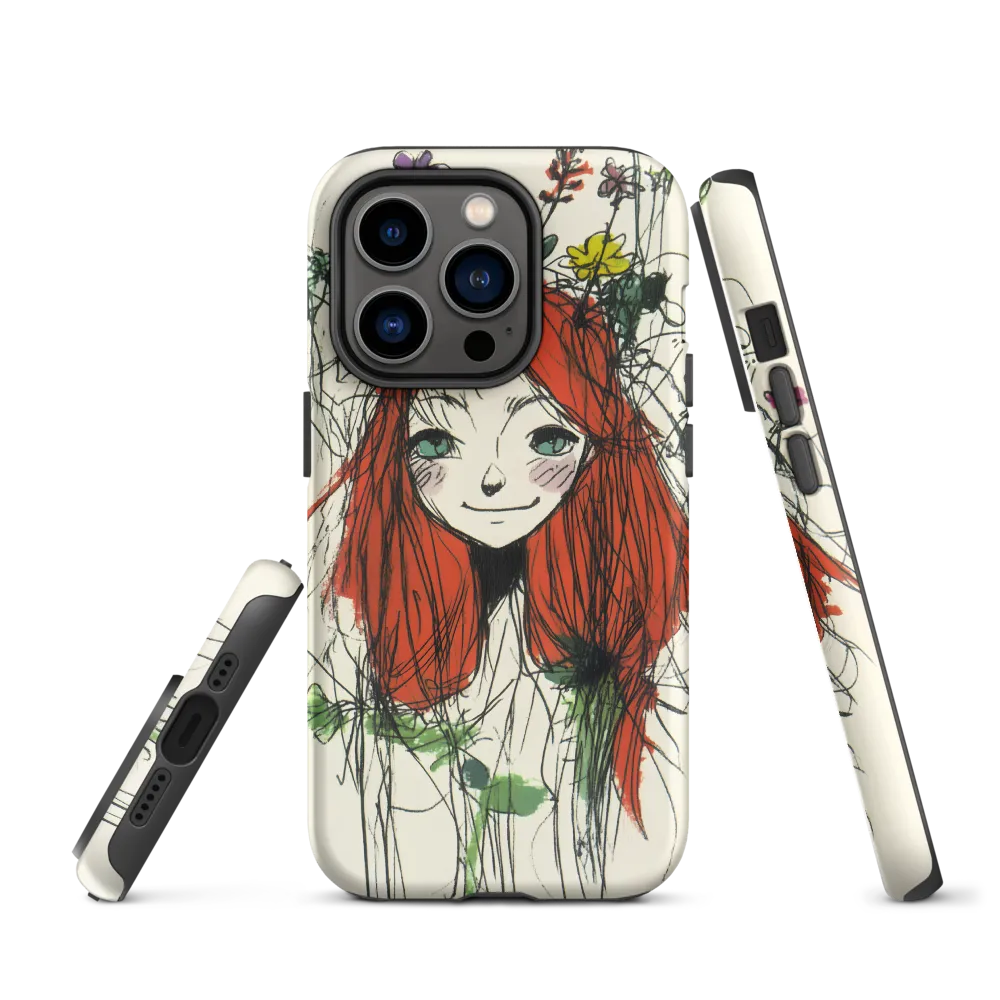Whimsical Floral Portrait