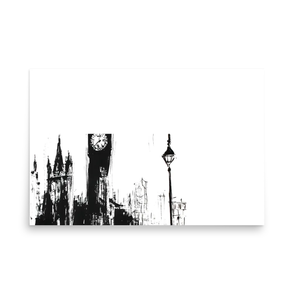 Clock Tower in Motion | Poster | 24″×36″