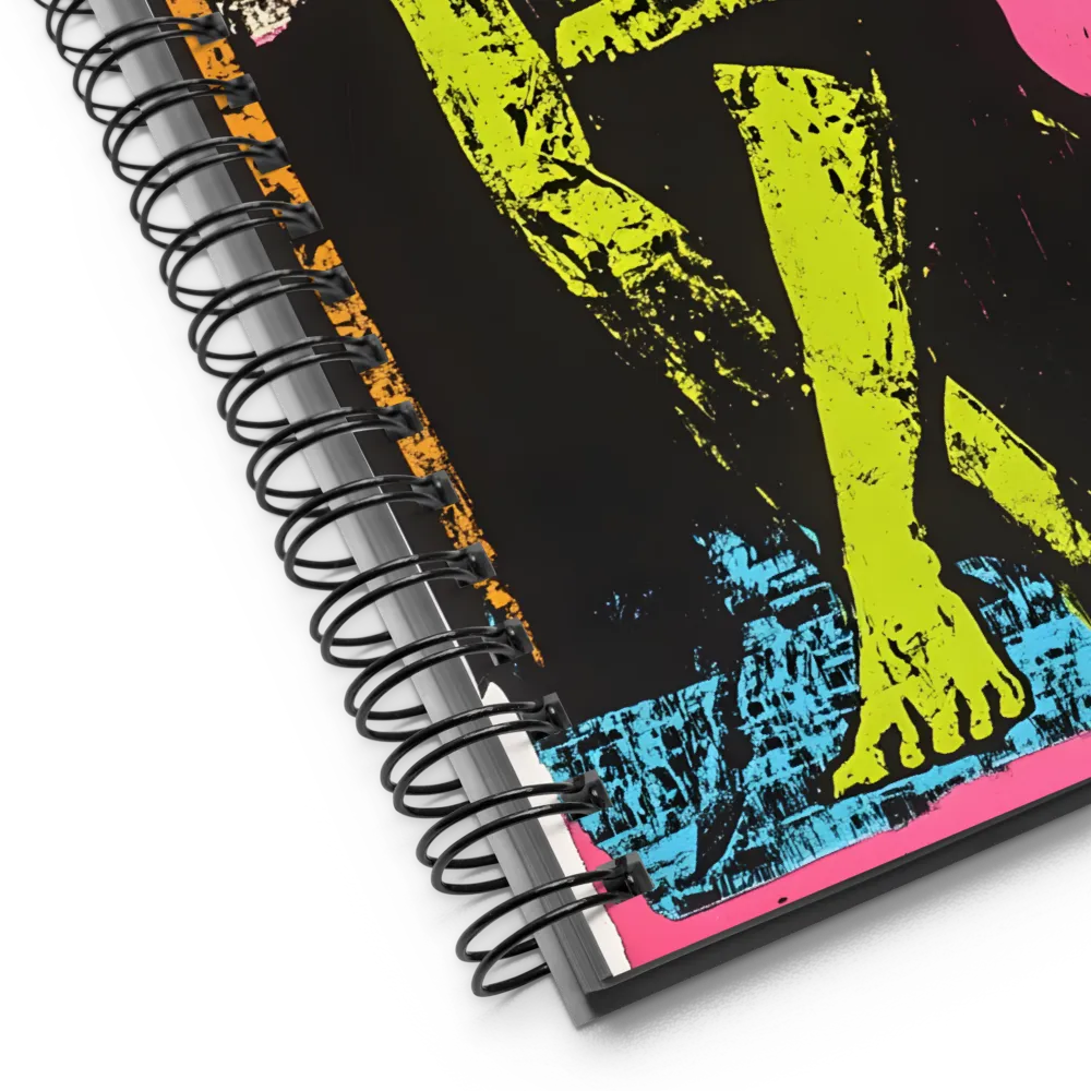 Contemplation in Neon | Spiral Notebook