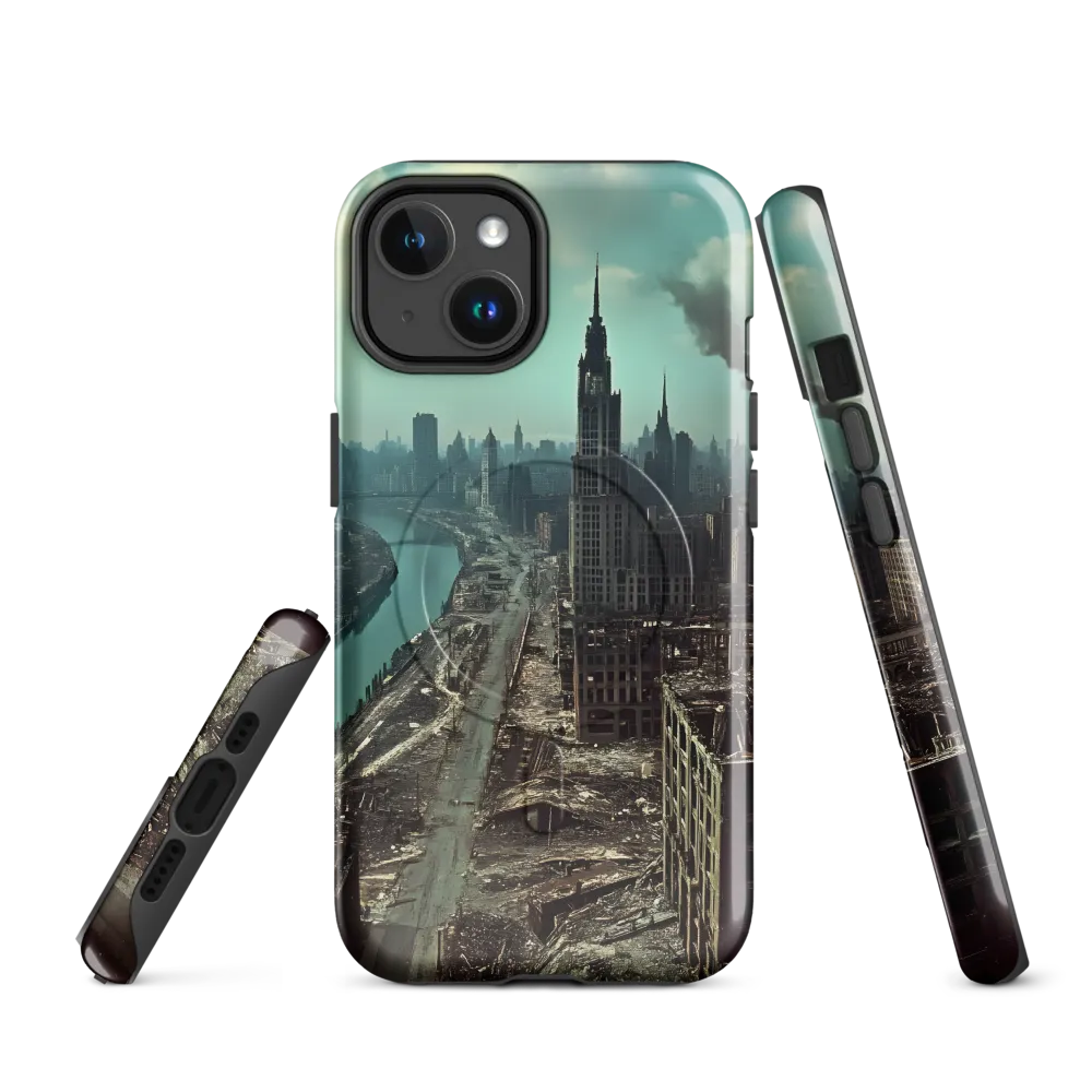 Urban Ruins: A Futuristic Reflection | Phone Case |  14 | MagSafe® Tough Case | Glossy