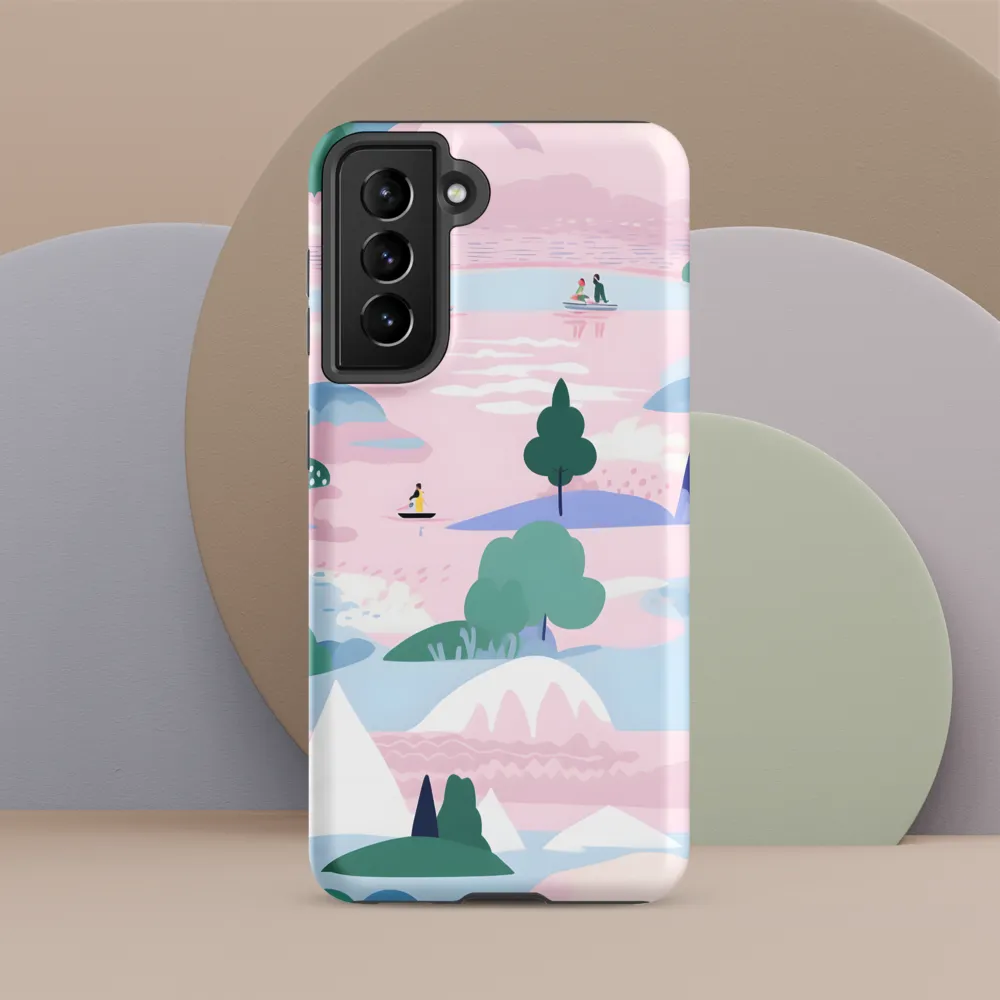 Whimsical Reflections: A Journey Through Landscapes | Phone Case