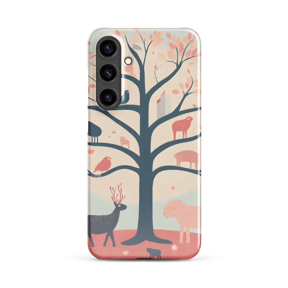 Whimsical Tree with Playful Creatures