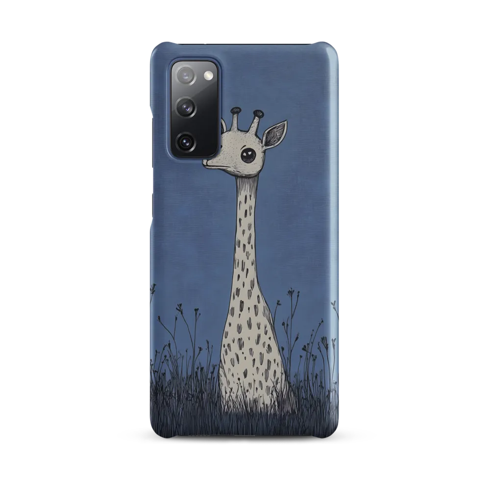 Whimsical Giraffe in Blue
