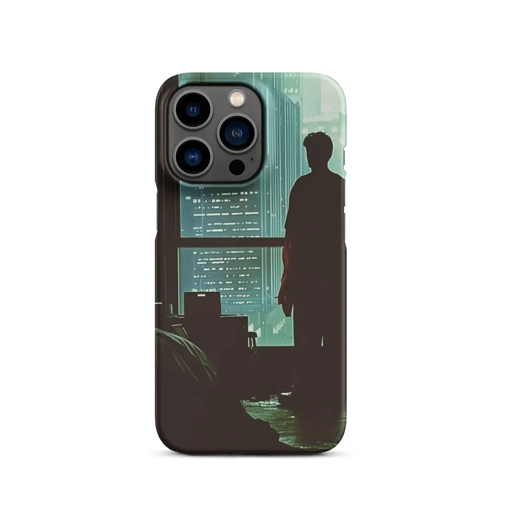 Silent Contemplation in a Futuristic Dystopia | Phone Case |  13 Pro | Snap Case | Matte