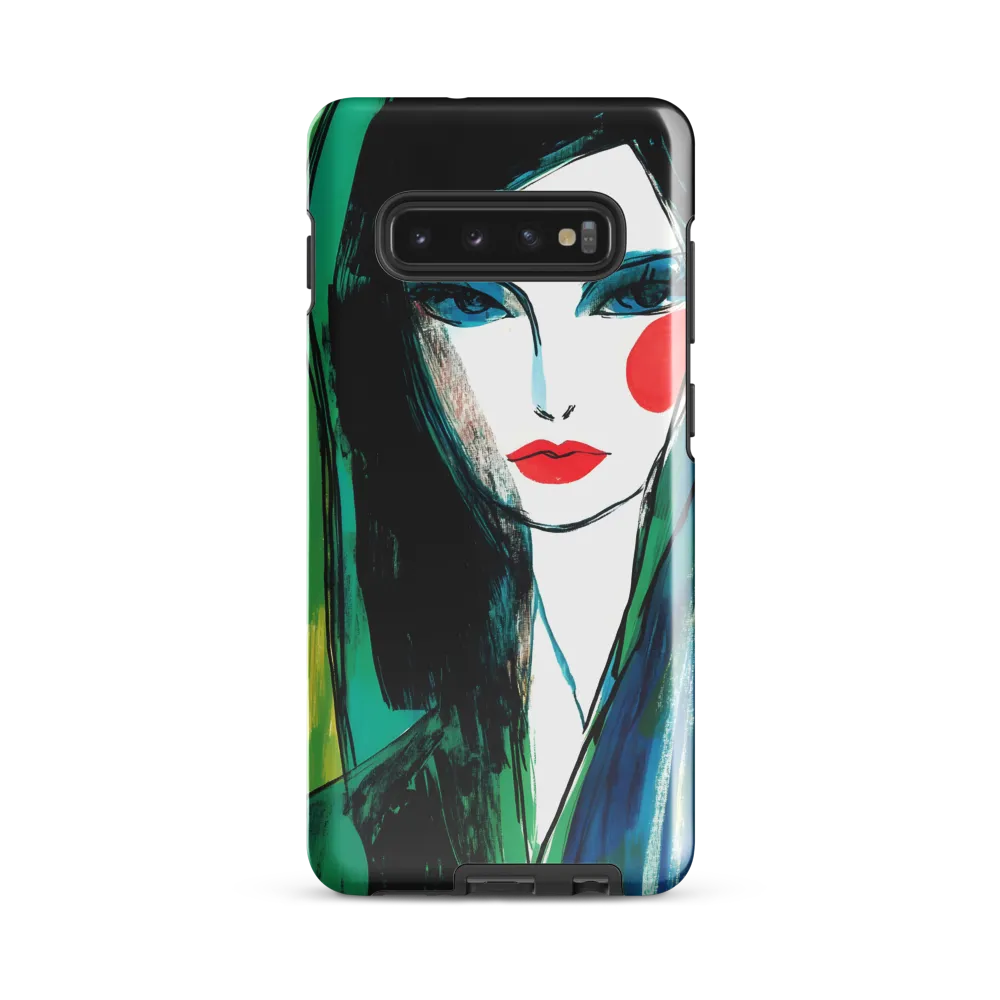 The Enigmatic Gaze | Phone Case |  S10 Plus | Tough Case | Glossy