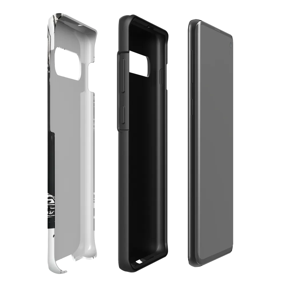 Urban Pulse: A Monochromatic Journey | Phone Case |  S10 Plus | Tough Case | Matte