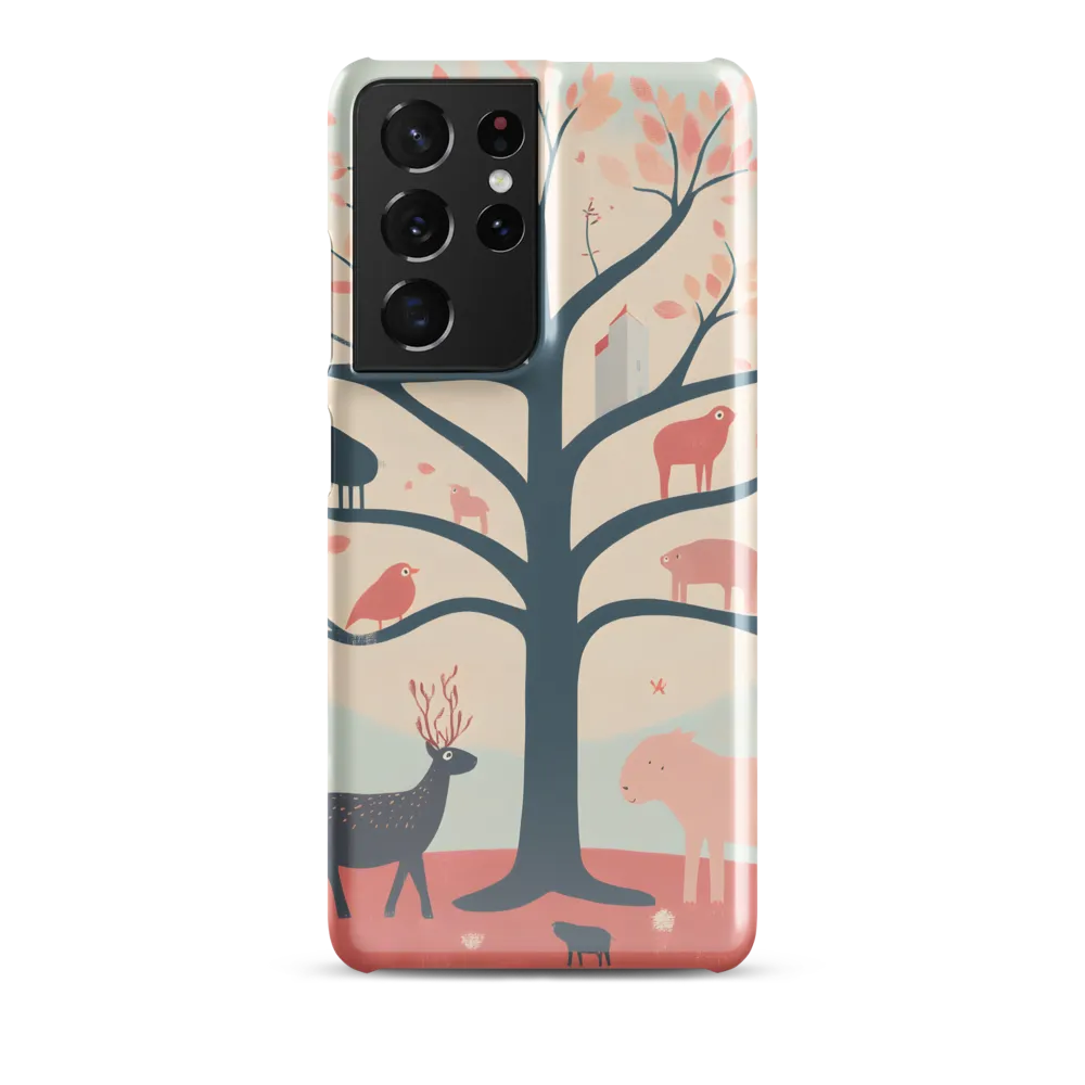 Whimsical Tree with Playful Creatures