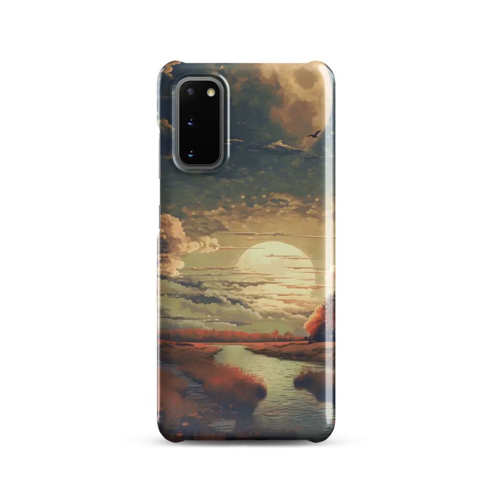 Whispers of Dusk: A Tranquil River Landscape